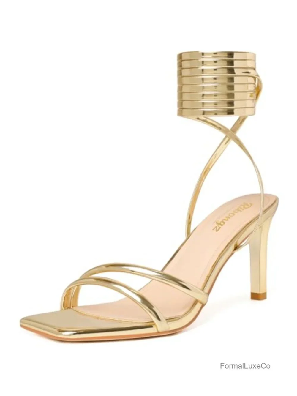 Women's Kitten Heel Sandals Ankle Strap Open Toe Stiletto Wedding Party Dressy